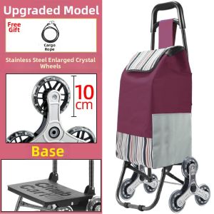 Folding Stair Climbing Portable Shopping Trolley
