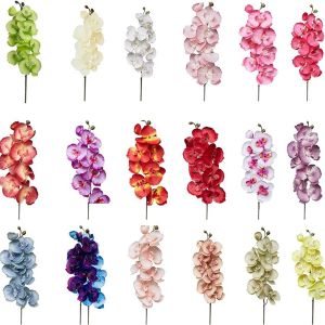 1/3pcArtificial Flowers Silk Butterfly Orchid Home Room Table Decor Wedding Outdoor Yard Garden Bridal Bouquet DIY Garland Gifts