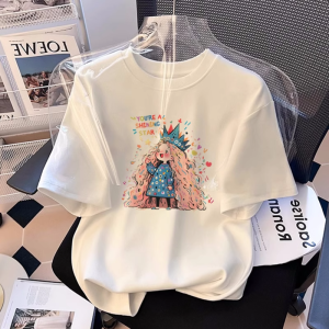 LIREGONGZHU | Cotton Short Sleeve T-Shirt for Kids