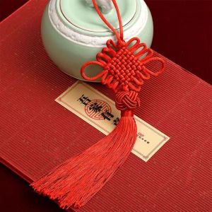 Chinese Knot Red Pendant Cord Decoration Tassel Gift for Foreigners Pendant Housewarming Good Luck Charm