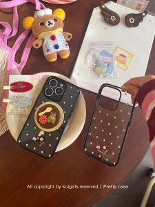 KoiGirls Original Star Bear Magnetic Acrylic Phone Case Compatible with 16Pro 17ProMax 15 14P Charging Female Style