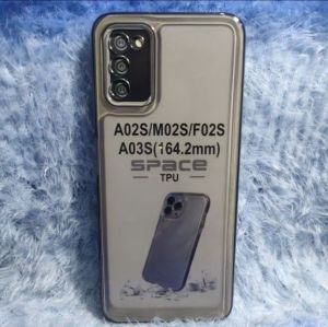 SOFTCASE BENING TRANSPARAN SAMSUNG A02S/SAMSUNG A03S/M02S/F02S SOFTCASE SPACE CLEAR BLACK