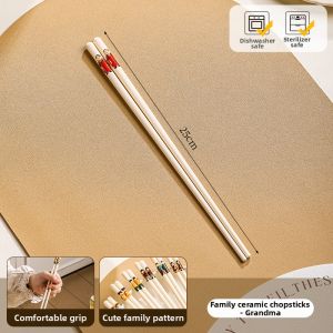 Mr.Snail | Antibacterial Anti-Mold Heat-Resistant Ceramic Serving Chopsticks