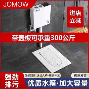 Jomow Integrated with Cover Plate Toilet Potty Chair Flushing Cistern Whole Suit Ceramic Squatting Toilet Basin Flip Urinal