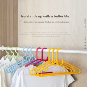 Alice Home Plastic Clothes Drying Rack Traceless Anti-slip Multi-functional Hanger Clothes Airer Macaron Color Japanese Style