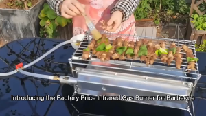 Stainless steel portable barbecue Grill infrared ceramic burner Ceramic gas burner Aluminum plate with nozzle infrared burner