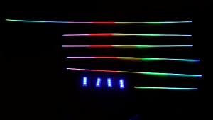 Ambient Lighting Accessories Car Ambient Lights LED Skylight Symphony RGB Interior Acrylic Strips Decoration USB APP Control
