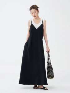 Design Stylish Backless Strap Dress Set