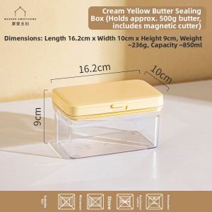 MODERN SWEETHOME | Butter and Cheese Storage Box with Cutter Food-grade