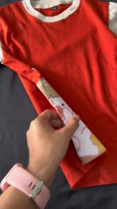 Kaos Couple Sibling Anak Laki-Laki & Perempuan Usia 1-10 Twotone Terracotta Lengan Almond