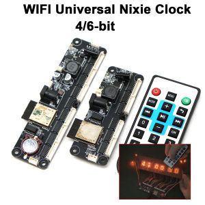 Universal Nixie Tubes Clock Motherboard WIFI Clock Controller IN12 IN14 IN4 IN18 IN8 QS30 Tube Time Display APP Remote Control