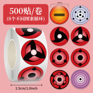 500 แผ่นสติกเกอร์ลายตาคู่จักรวาล แผ่นสติกเกอร์แบบมีขอบมน ป้องกันน้ำ สำหรับหนังสือการ์ตูนญี่ปุ่นสุดเท่ แผ่นสติกเกอร์ที่สร้างสรรค์