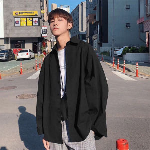 Men s Long Sleeve Shirts Loose Korean Version Trend Versatile Autumn Men s Tops Casual Lapel Shirts Casual Jackets Men
