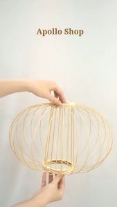 Đèn Tre Gỗ Thả Trần Trang Trí Dùng Để Decor Nhà Hàng Quán Cafe Homestayn Cực Chất. Mẫu Quả Cầu- Apollo_90 Shop