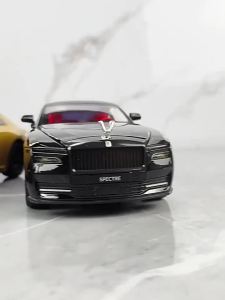 Mô Hình Xe Rolls Royce Spectre Tỷ Lệ 1/24 Bằng Hợp Kim Đúc - Chức Năng Kéo Lùi Có Âm Thanh & Ánh Sáng Dành Cho Bé Trai Đồ Chơi Trang Trí Kiểu Limousine