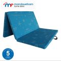 Mandaue Foam Mega Fold and Keep Mattress / Trifold Mattress / Foldable Mattress with Carrying Case 5 years warranty (Available in 2 inches Thickness and 3 inches thickness) ( Single, Semi Double, Full Double, Queen). 