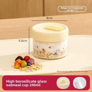YYIEDERNG | Overnight Oatmeal Portable Breakfast Cup