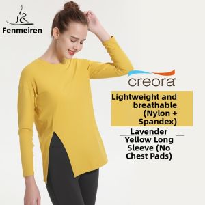 Loose Fit Large Size Comfortable Breathable Hide Hip Long Yoga Top