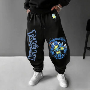 Pokemon Animation Derivatives Mens and Womens Summer Fashion Oversize Hoodie and Sweatpants Popular