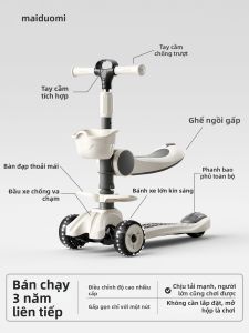 maiduomi | Xe Scooter Trẻ Em 3-trong-1