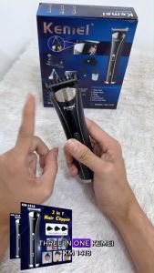 Alat Cukur Rambut Elektrik Charger KM 1407 Alat Cukur Kumis Jenggot Rechargeable Hair Clipper 1 Set