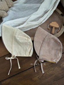 Korean Style Baby Hat Spring Autumn Thin Fisherman Cap Baby Sun Protection Hat Breathable Cotton Blend Fabric Foldable Wide Brim