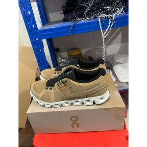 2024New On Cloud 5 Khaki Brown Mens and Womens Shoes Shock Absorption Running Shoes