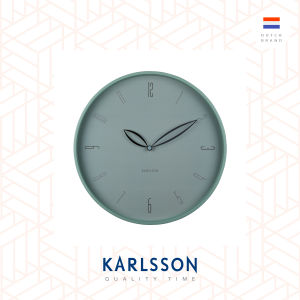 Karlsson Wall clock 40cm Petals metal misty blue. Design by: Boxtel & Buijs.