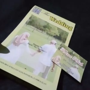 Undangan PERNIKAHAN custom MURAH MERIAH isi 100 pcs Plastik Ucapan Terima kasih stiker nama