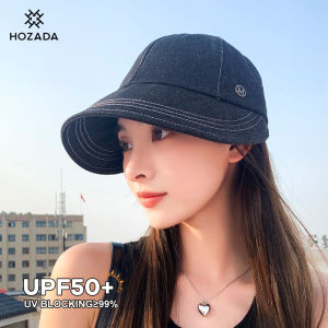 HOZADA Fashion Fisherman Hat Foldable Sun Visor Cap Cowboy Wide Brimmed  Beach Cap Women Sun Cap Sun Protection Cap UV Protection for Summer Outdoor Travel