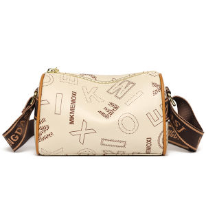 Fashionable Pillow Shaped Boston Bag Womens Crossbody Shoulder Bag Versatile Stylish New 2026 Soft PVC Material Zipper Closure