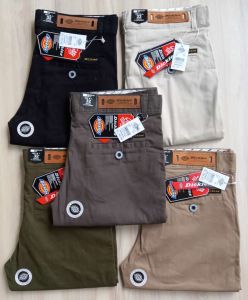 Celana Chinos Panjang Pria Abu Tua Premium