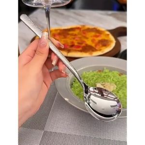 Thìa inox nhiều kích cỡ muỗng chất liệu không gỉ có cán cầm dài Thìa Muỗng ăn cơm Thìa Cà phê Thìa ăn cháo-HAUSE