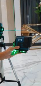 STR เครื่องวัด 3 แกน 12 เส้น ลำแสง เขียว คมชัด พร้อม อุปกรณ์เสริม กล่อง เบื้องต้นเตี้ย ราคาบริเวณ 1,500 ฿