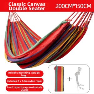 ZHENMIAO | Thickened Canvas Hammock For Camping Picnics Dual Use