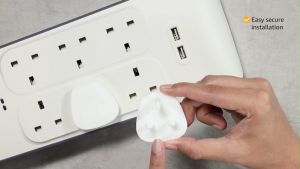 3 Pin Socket Safety Cover Electrical Shock Proof Protectors Secure Plug Protectors Sturdy Baby Safety Socket Cover