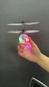 Led Light Suspension Crystal Ball Infrared Induction RC Gesture Control Colorful Glowing Toys Unique Gift for Kids