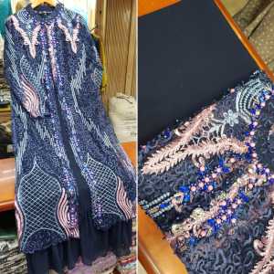 GAMIS PAYET MEWAH BAHAN BROKAT CORNELLI GLITER MIX CERUTY-GAMIS WANITA MEWAH COCOK BUAT PESTA KONDANGAN