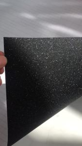 Cuộn Phim Vinyl Phủ Bóng Đen Cao Cấp Có Nhũ Khổ 152cm Tự Dính Có Lớp Khí Thoát Không Bong Bóng Decal Trang Trí Xe Hơi Chất Liệu PVC