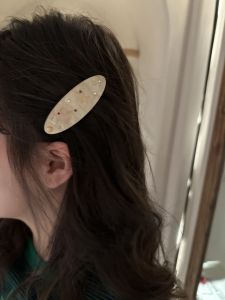 Romantic Universe Starry Sky Rhinestone Acetate Hair Clip Elegant Small Batch Design Side Spring Clamp Hair Accessories