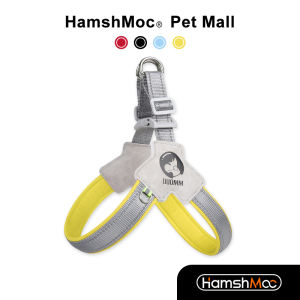 HamshMoc Adjustable Dog Harness Lightweight Pet Harness Reflective Soft with Quick Release Buckle for Small Medium Dogs