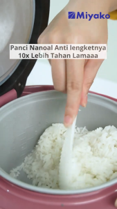 ORIGINAL PANCI RICE COOKER MIYAKO 1.8 LITER NANOAL 10X LEBIH TAHAN LAMA MIYAKO INNER POT MAGIC WARM