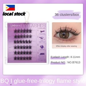 CHOWGOLI 【Local Stock】Glue-free False Eyelashes Naturally Curling Fake Eyelash Sunflower Cat Eyelashes Grafting Glue-free Lower Eyelashes Easy To Use Female Eyelashes