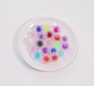 10pcs Frosted Multicolor Round Acrylic Bead in Bead Loose Spacer Beads For Bracelet Necklace Pendant DIY Jewelry Making Supplies