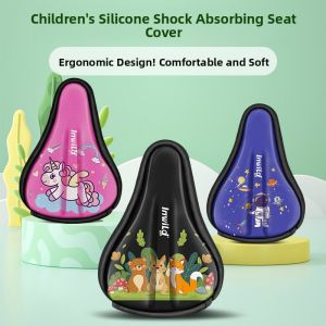 Thickened Soft Silicone Childrens Bicycle Seat Cushion Cover Balance Car Comfortable Cushion Cover Bike Riding Equipment Parts