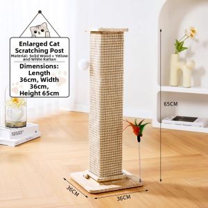 SHENJINGMAO | Scratching Post Integrated Cat Climbing Frame Large Wear-resistant Non-littering