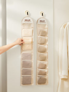 กระเป๋าใส่เสื้อผ้าแบบแขวนประตูตู้เสื้อผ้า กระเป๋าใส่ชุดชั้นในแบบพันกัน ชุดเก็บของสำหรับนักเรียน กระเป๋าใส่เสื้อผ้า Oxford Fabric สำหรับทุกเพศ