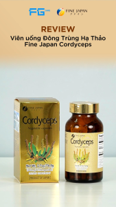 Viên Đông Trùng Hạ Thảo Nhật Bản Bổ Phổi Hỗ Trợ Tăng Sức Đề Kháng - Cordyceps FINE JAPAN (Hộp 120 Viên)