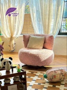 PURPLE LEAF | Aesthetic Girls Single Lounge Chair Purple Leaf Ami