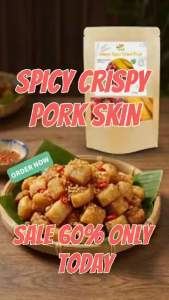 [READY] Spicy Crispy Pork Skin – Ultra Crunchy High Protein Sweet Salty & Spicy Addictive Snack No Fried No Sugar Added 100% Natural Ingredients